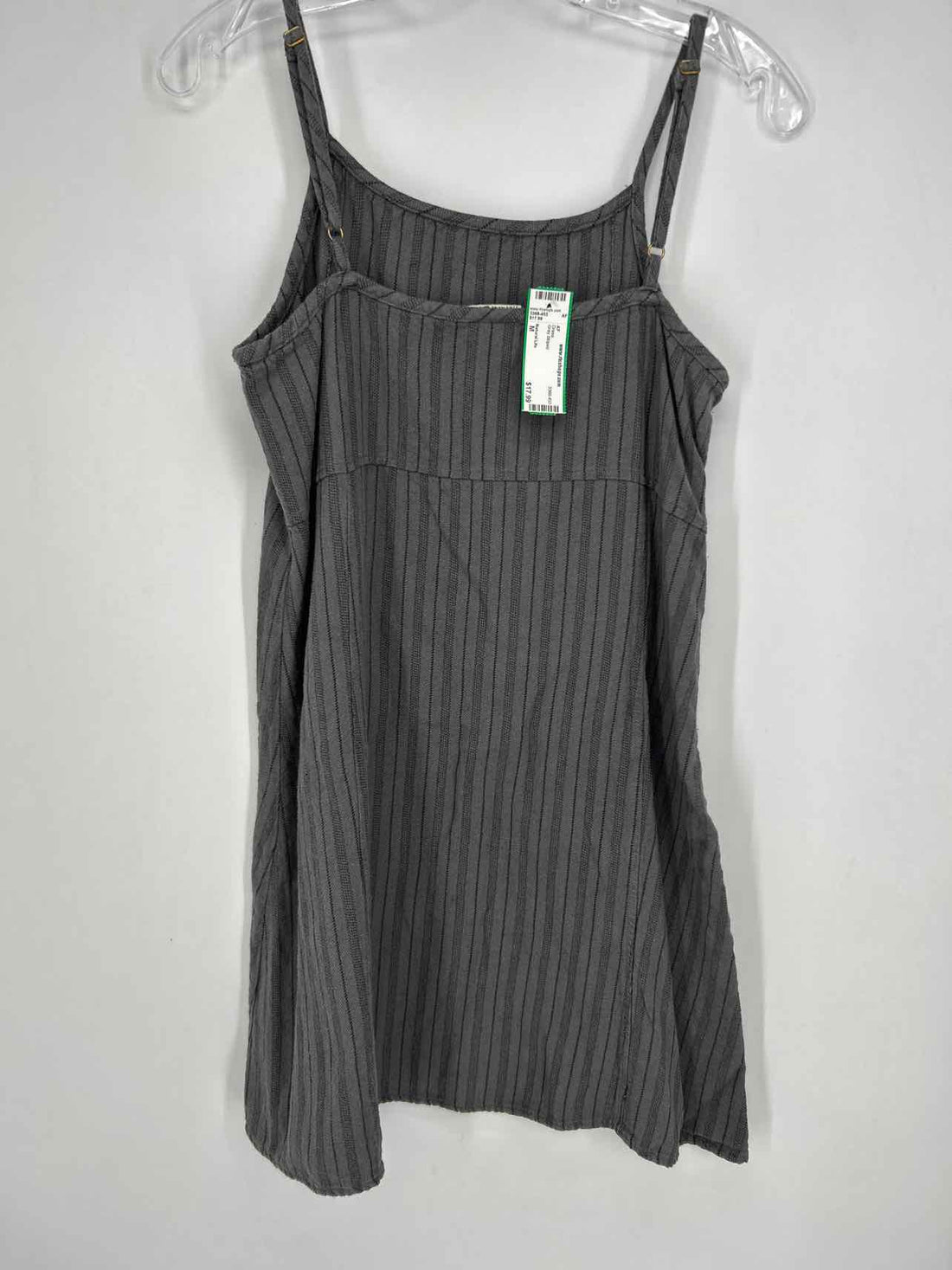 Natural Life Size M Gray Striped Dress