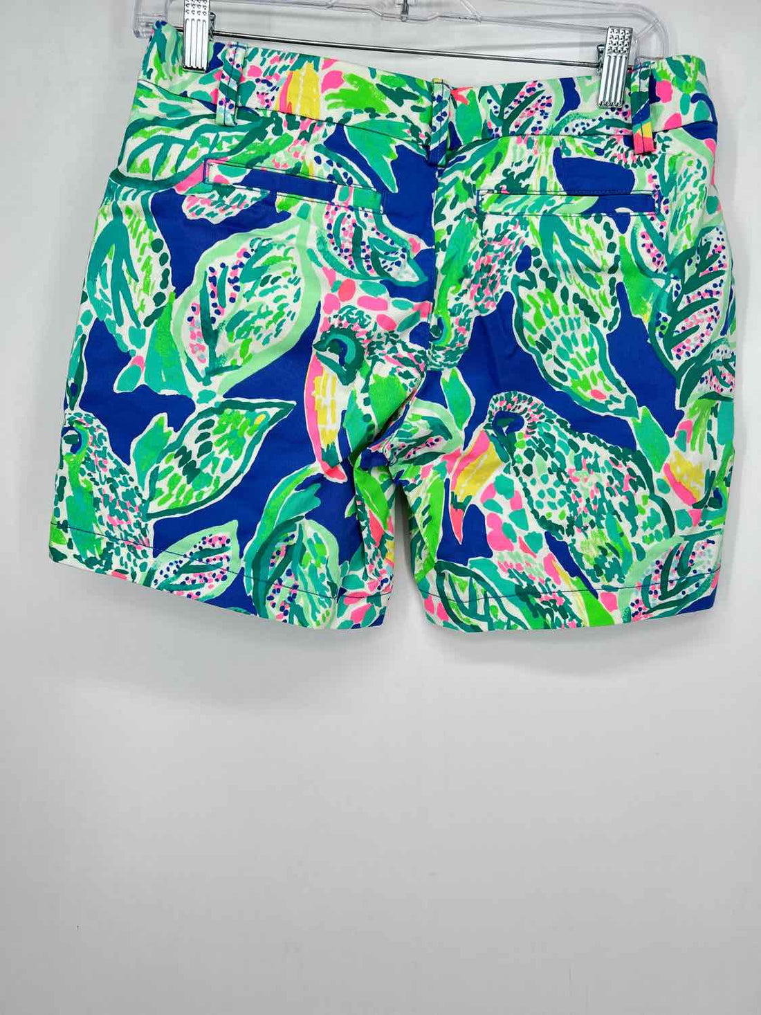 2 Blue & Green Print Lilly Pulitzer Shorts Jayne 7"