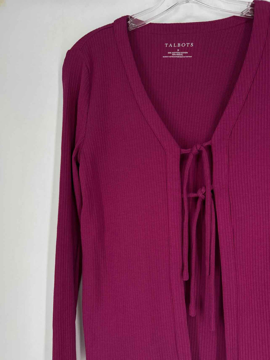 Talbots Size S Purple Cardigan