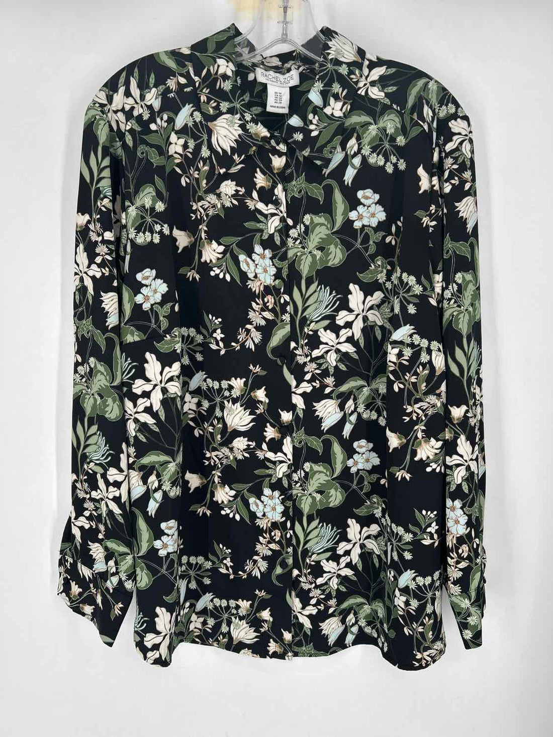 Rachel Zoe Size 1X Black Floral NWT Top/Blouse