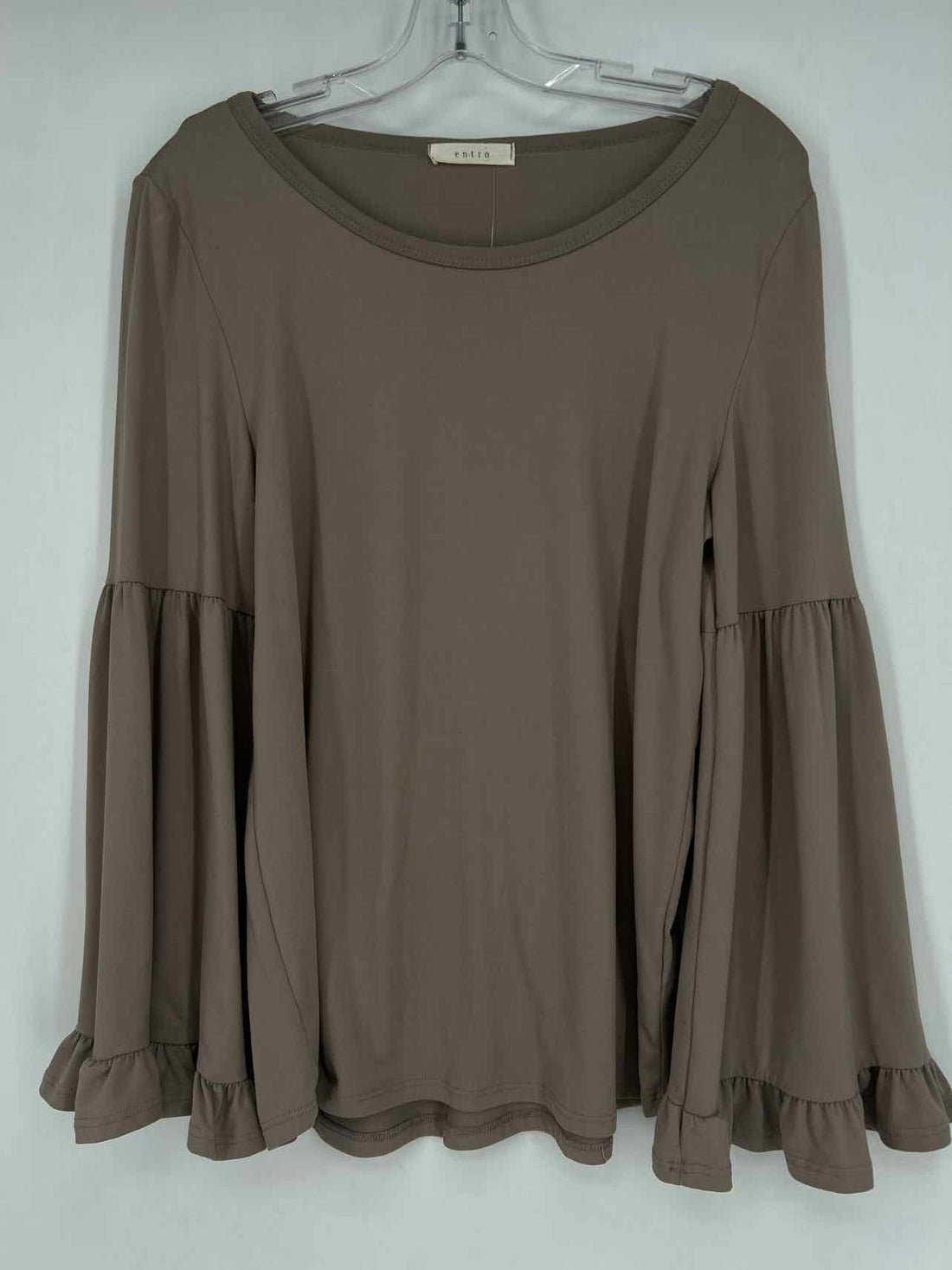 Entro Size S Taupe Long Sleeve