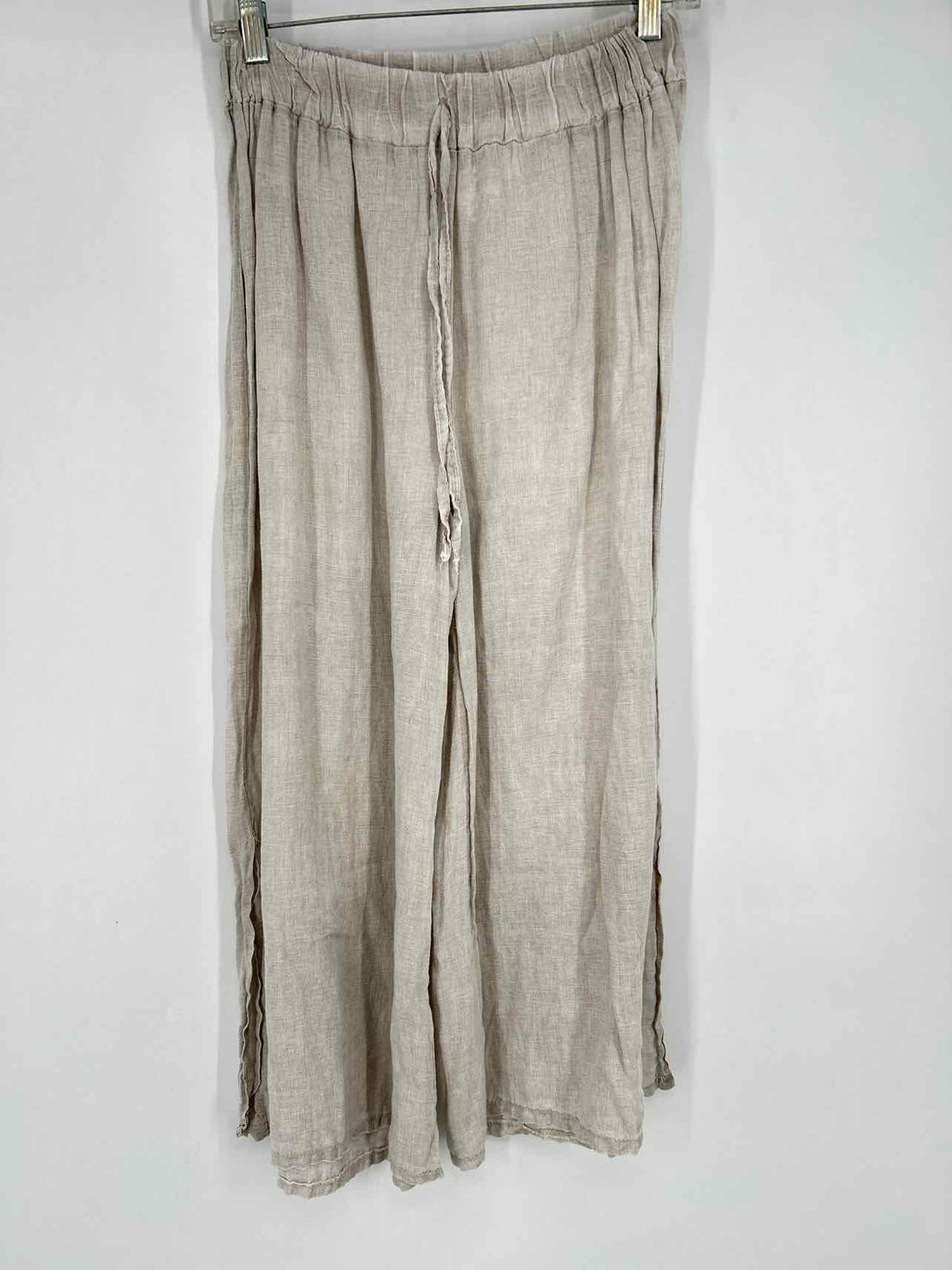 Tempo Paris Size S Pale Gray Linen Pants