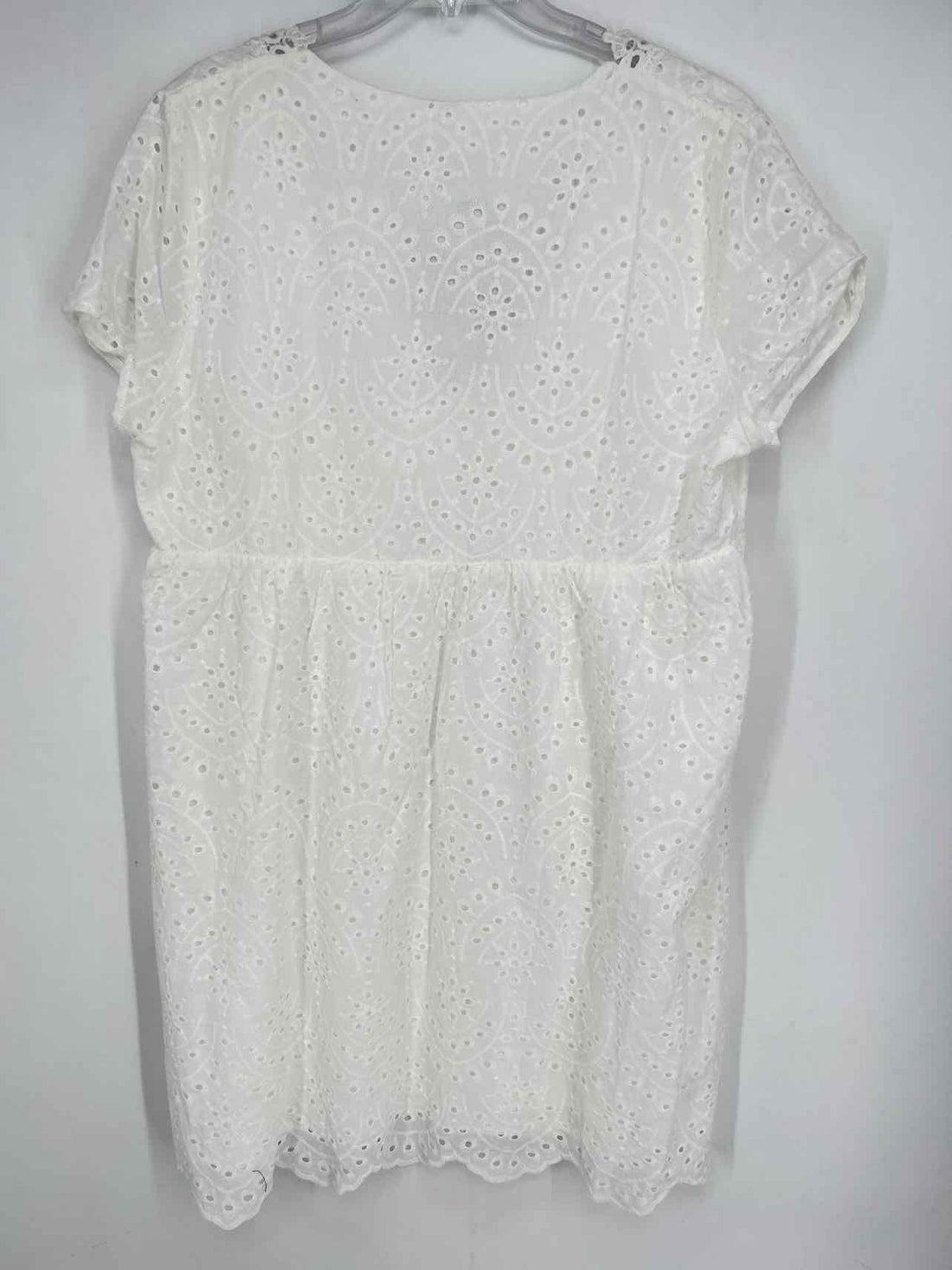 Made With Love Size XL White Eyelet NWT Dress