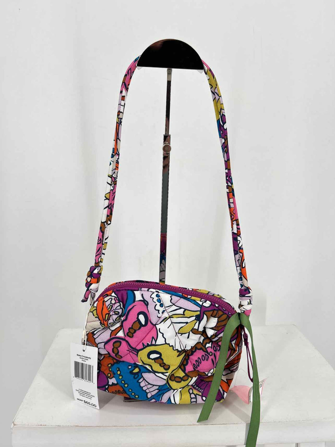 Vera Bradley Purple Floral Quilted Nylon NWT Crossbody