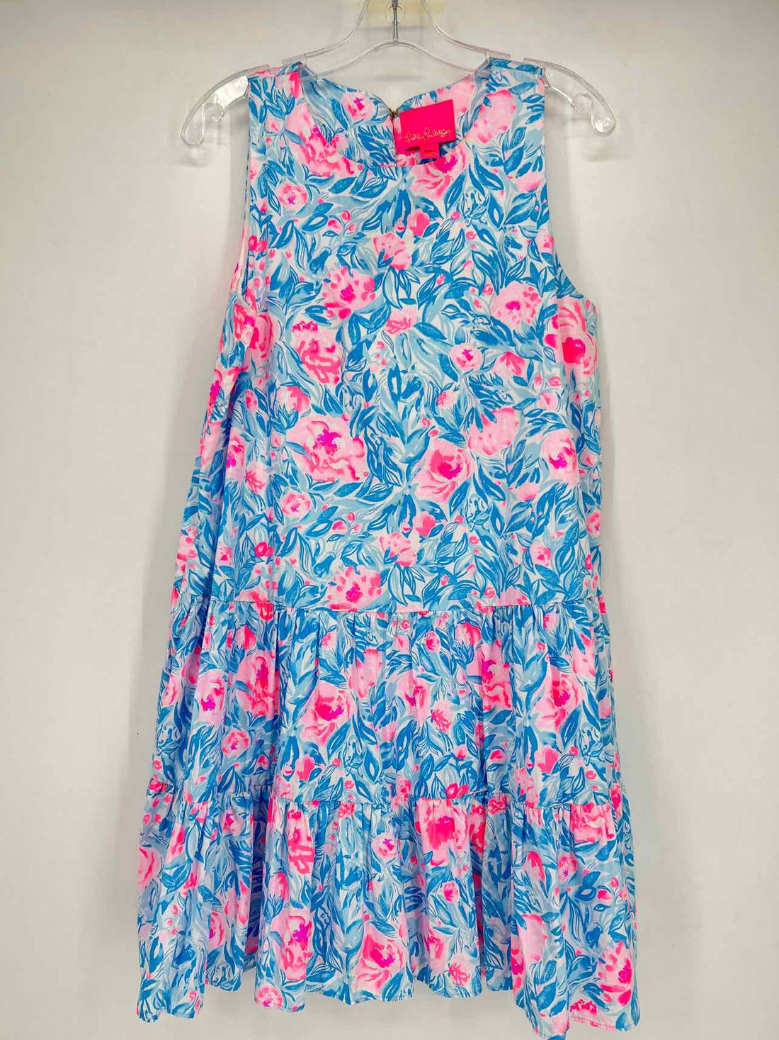 Lilly Pulitzer Size M Blue & Pink Print Dress
