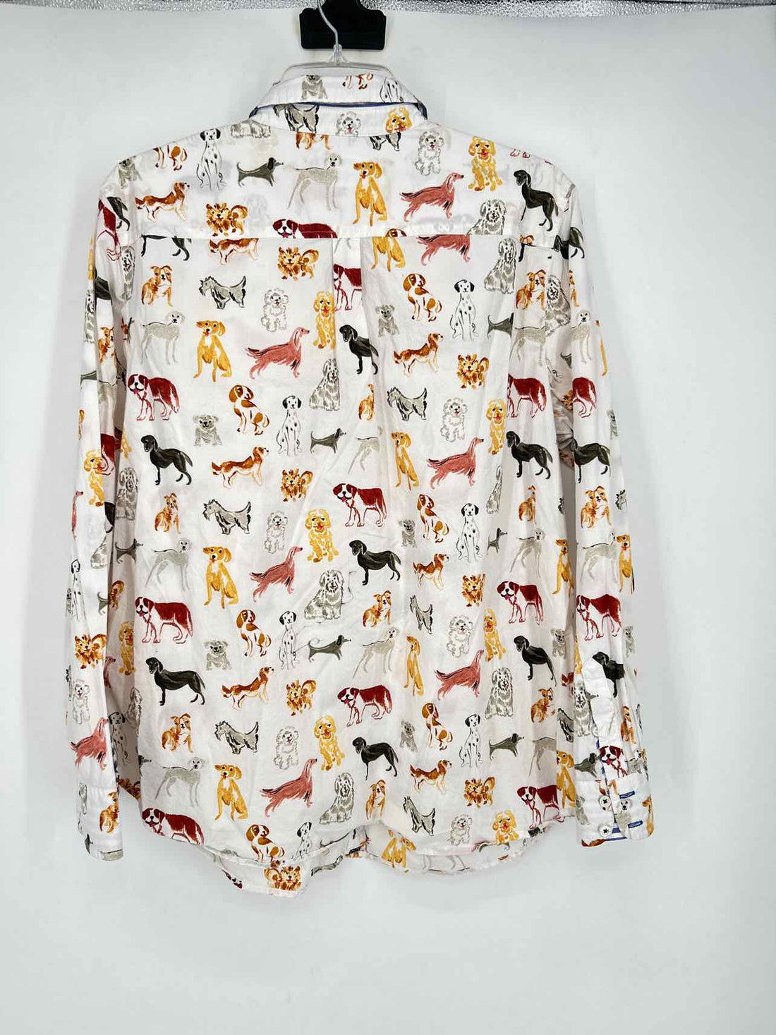 Talbots Size XL White Print LS Long Sleeve