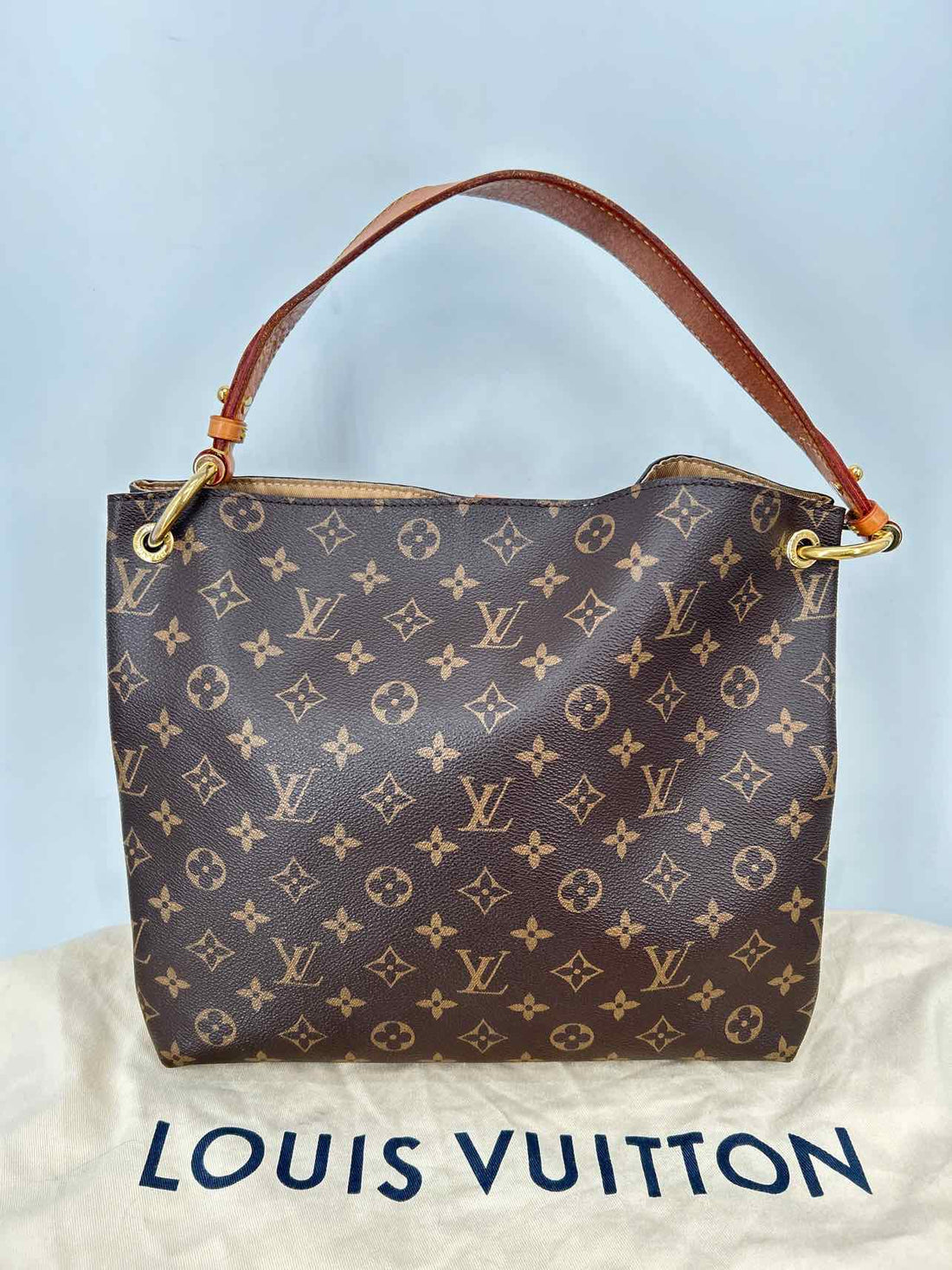 Louis Vuitton Graceful PM Monogram Coated Canvas & Leather Pre Owned LUXURY