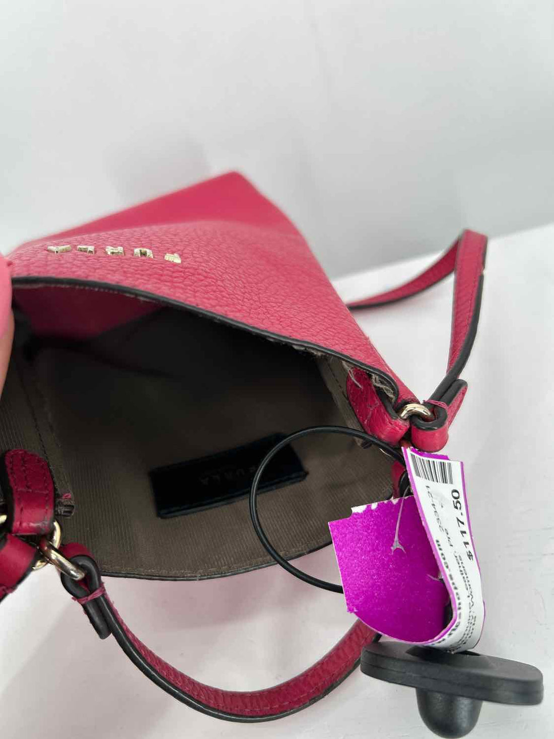 Furla Pink Genuine Leather Crossbody