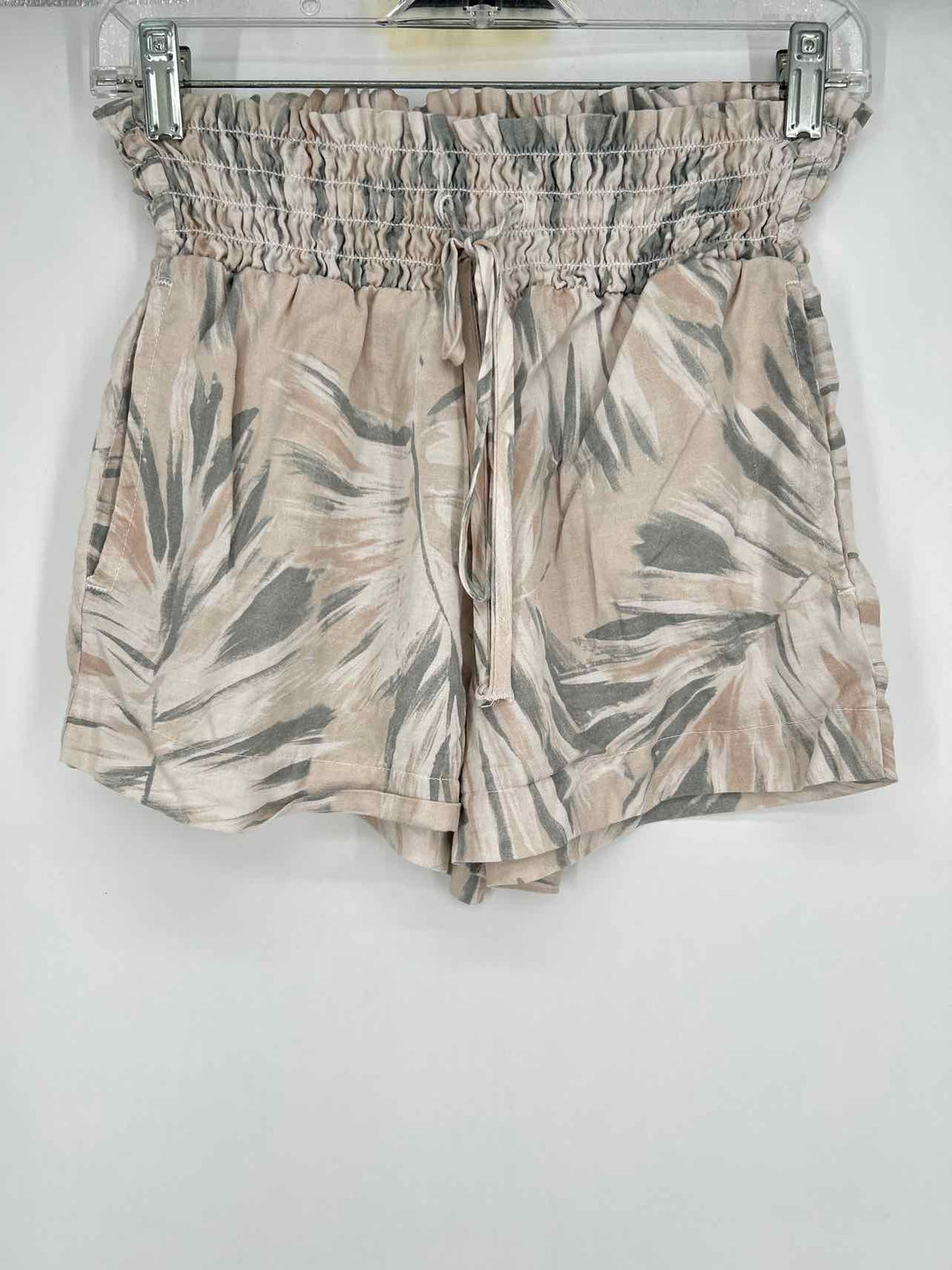Bella Dahl Size XS Beige Print Shorts
