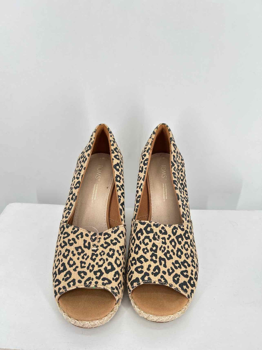 Toms Women Size 7 Cheetah Espadrilles Wedges