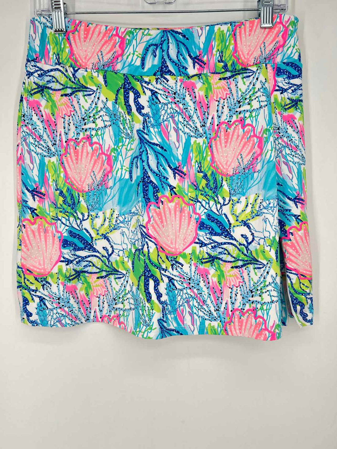 Lulu B Size XS White Print Active Skorts