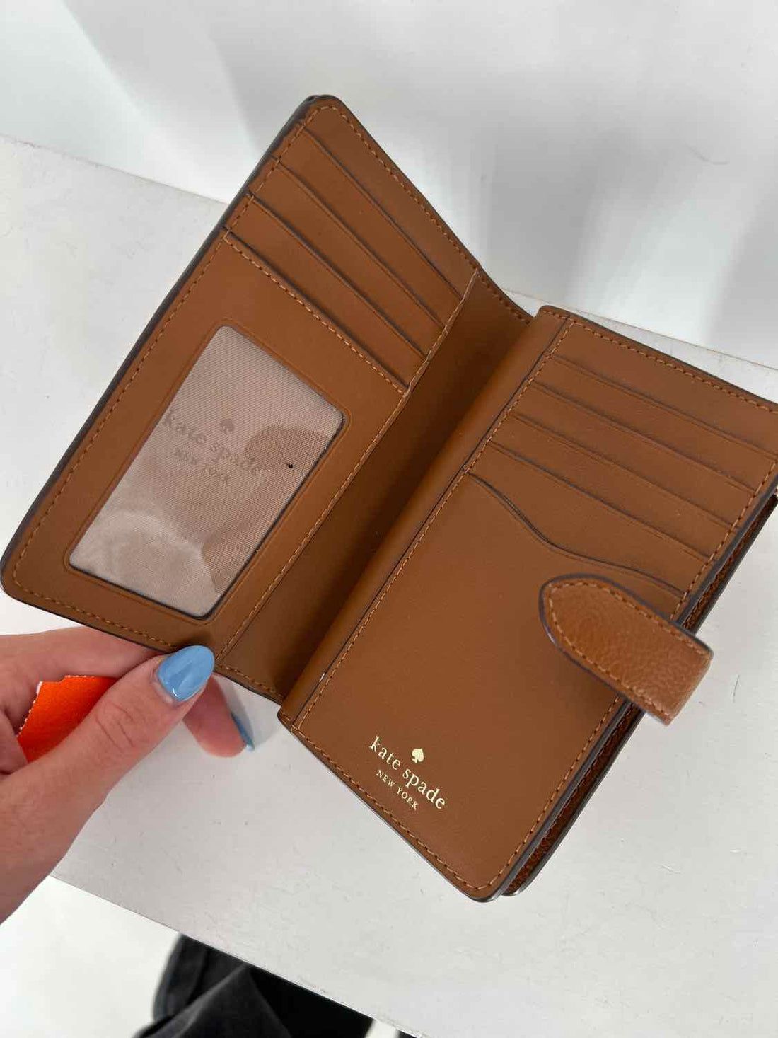 Kate Spade Brown Pebbled Leather Wallet