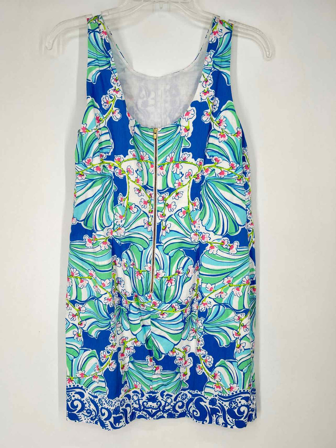Lilly Pulitzer 4 Blue & White Print Sleeveless Lilly Pulitzer Dress