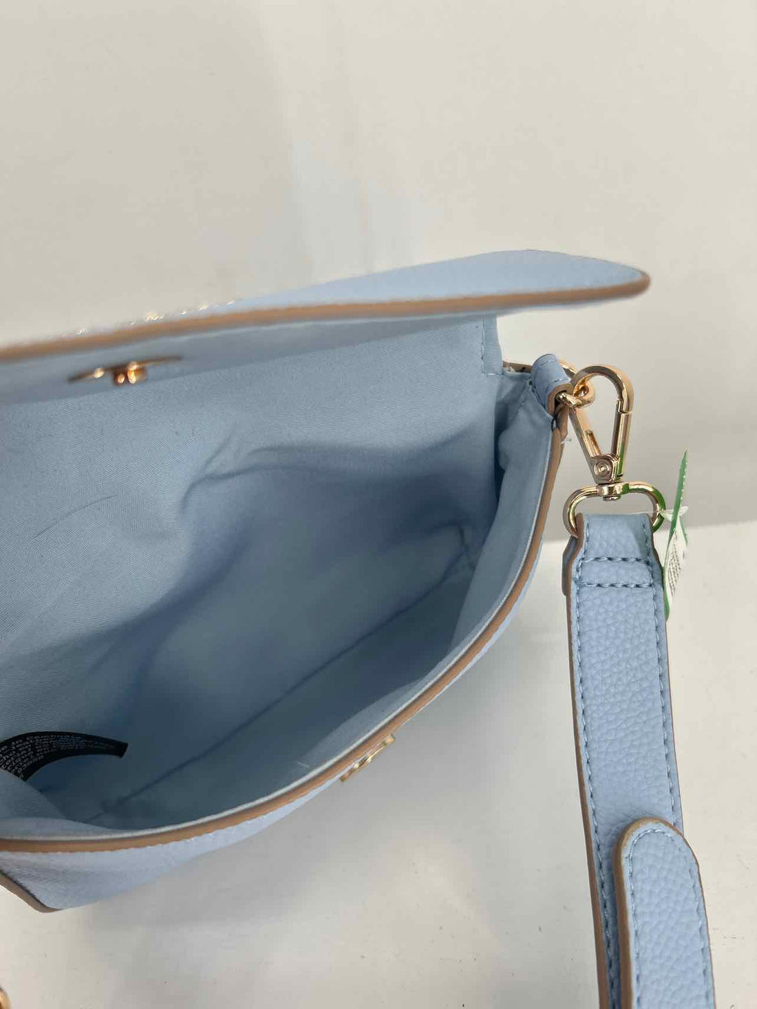 Nanette Lepore Light Blue Faux Leather Excellent Condition Crossbody
