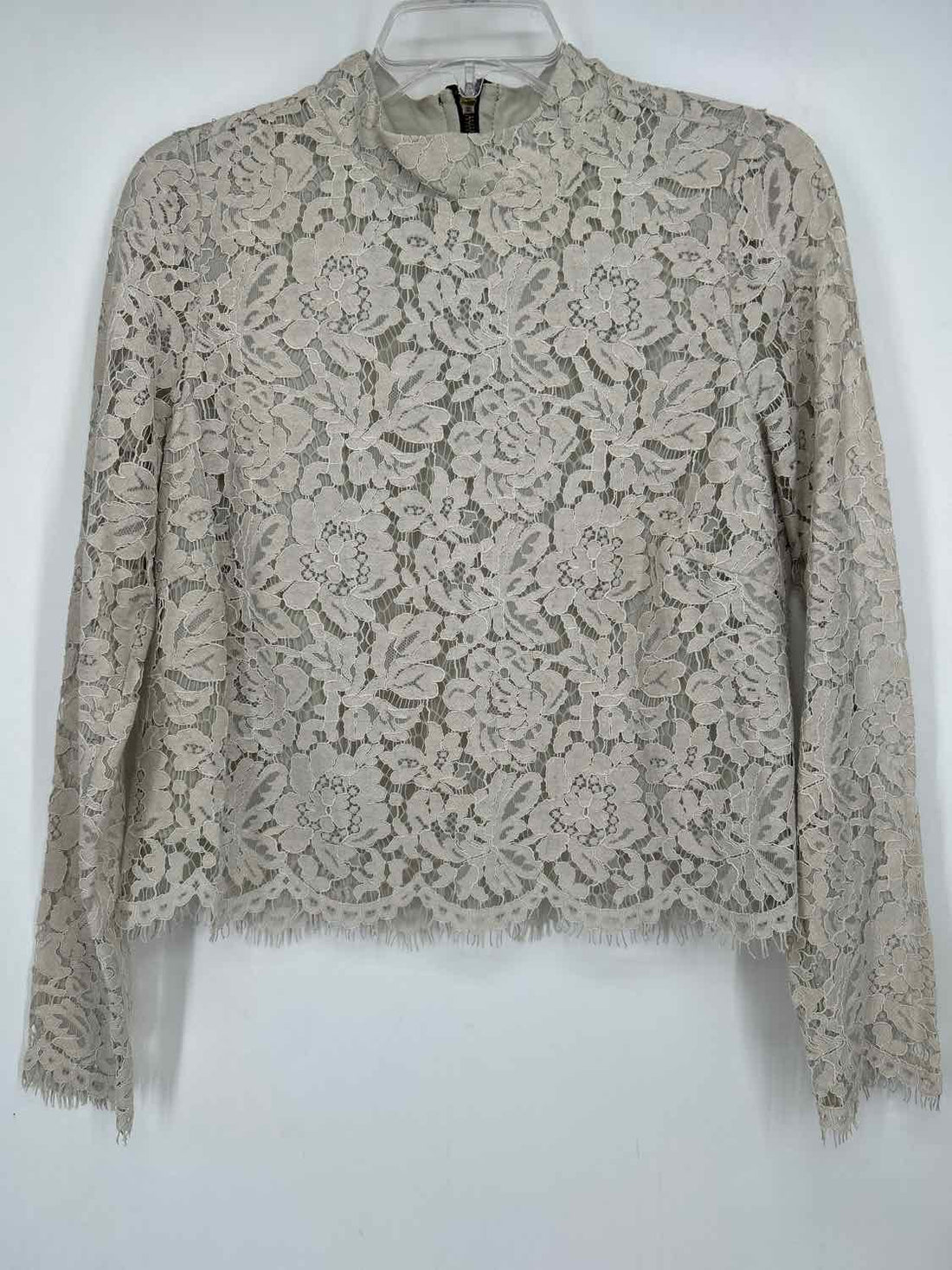 Chaser Size M Off White Lace Long Sleeve