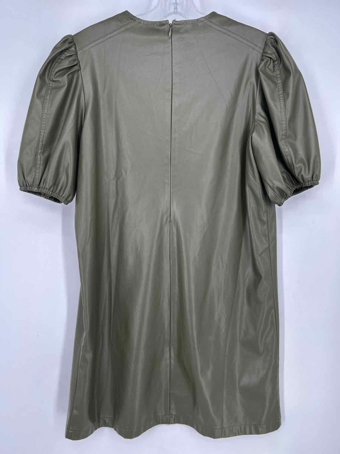 Hyacinth House Size S Olive Green Faux Leather NWT Dress