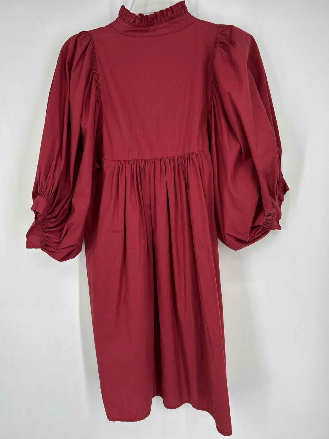Never A Wallflower Size M Maroon Short Sleeve Dress