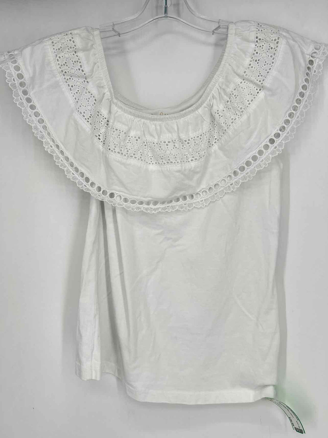 Lilly Pulitzer S White Eyelet Short Sleeve Lilly Pulitzer Top