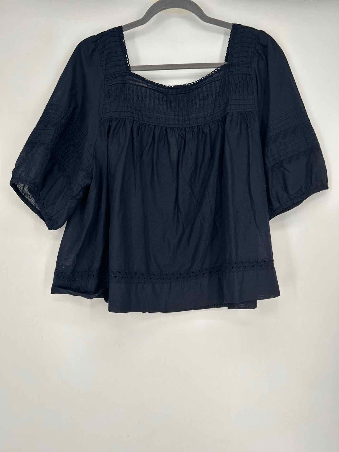 Calypso St Barth Size XL Navy Short Sleeve