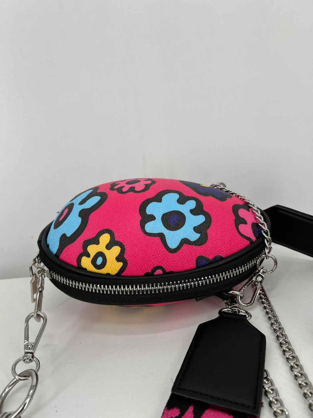 Betsey Johnson Hot Pink Print Faux Leather Limited Edition Crossbody