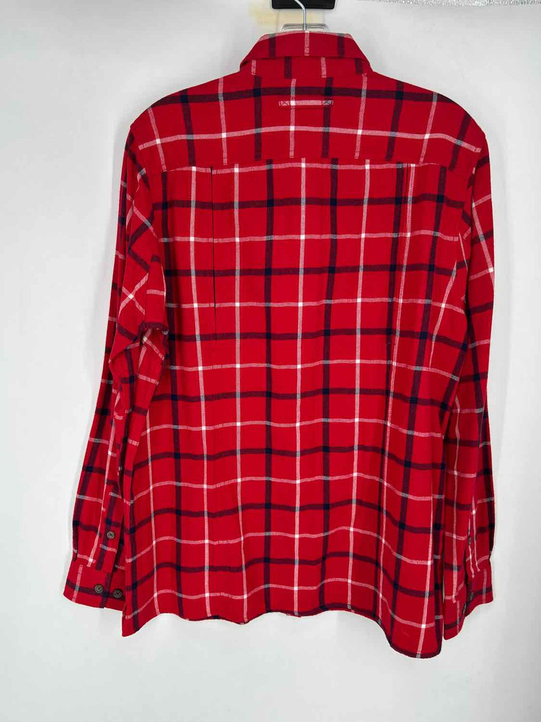 Duluth Trading Company Size M Red Plaid Long Sleeve