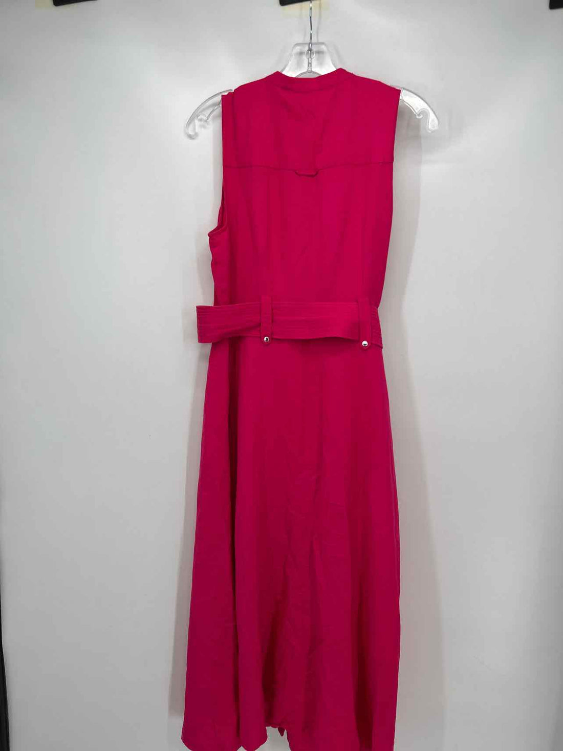 Karl Lagerfeld Size 6 Hot Pink Belted Dress