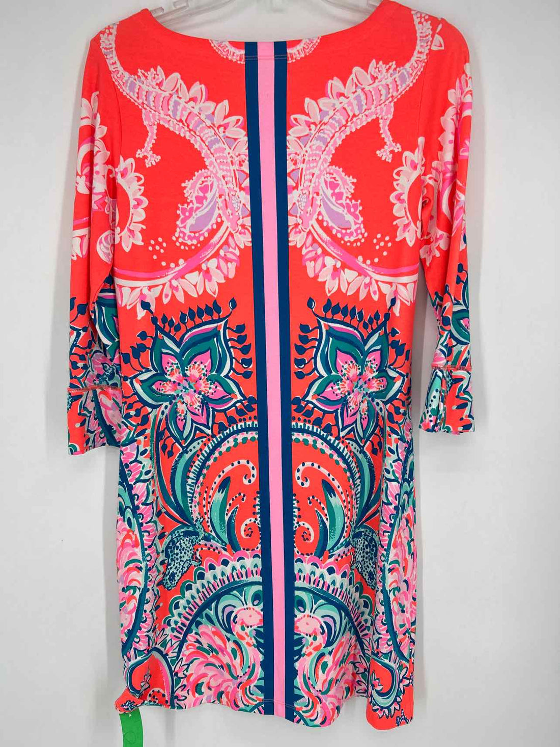 Lilly Pulitzer S Orange Print Long Sleeve Lilly Pulitzer Dress