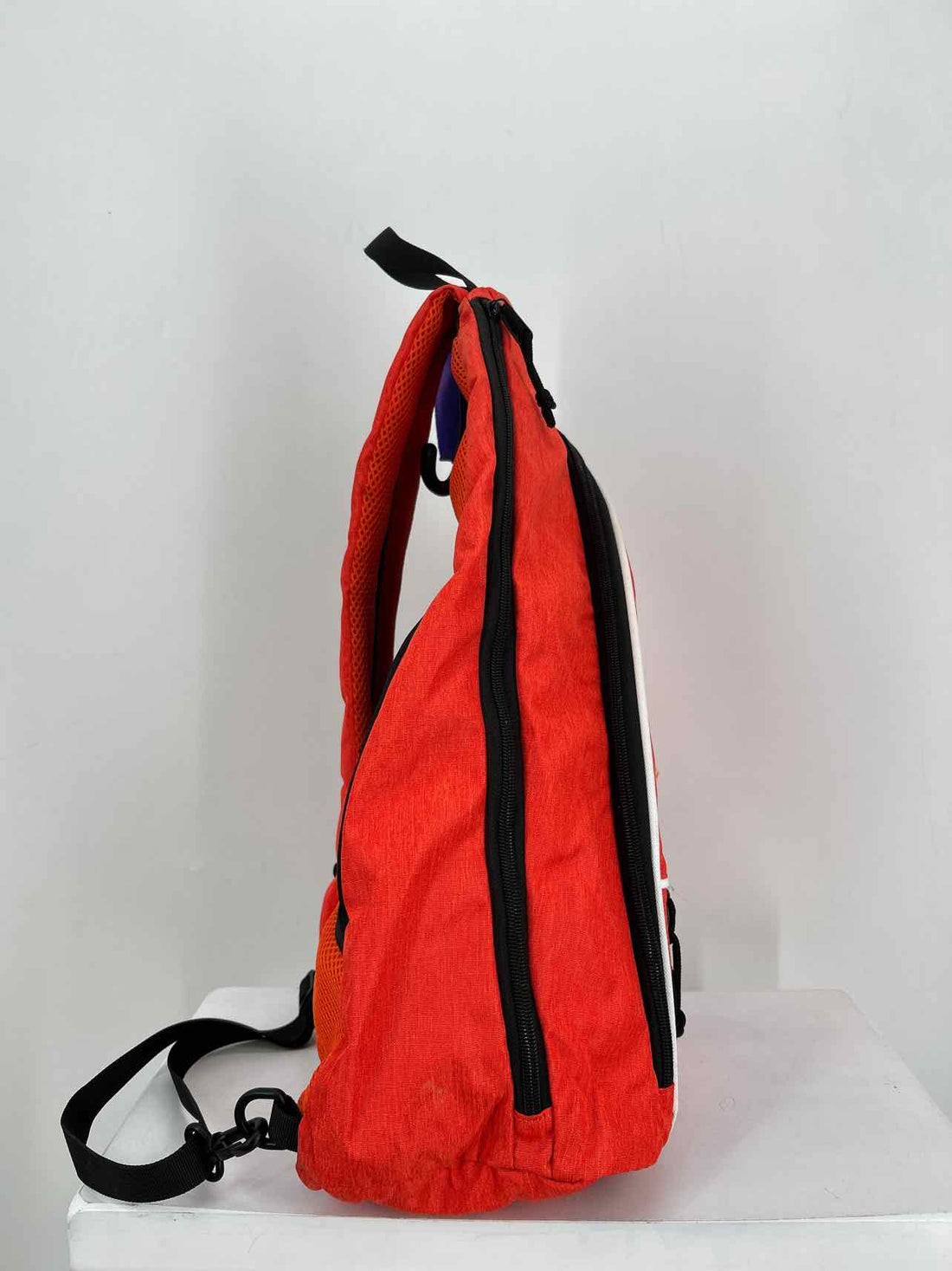 Sucipi Dark Orange Nylon Pre Owned Backpack