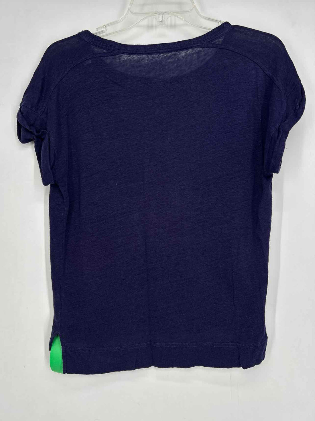J Crew Size S Navy Linen Short Sleeve
