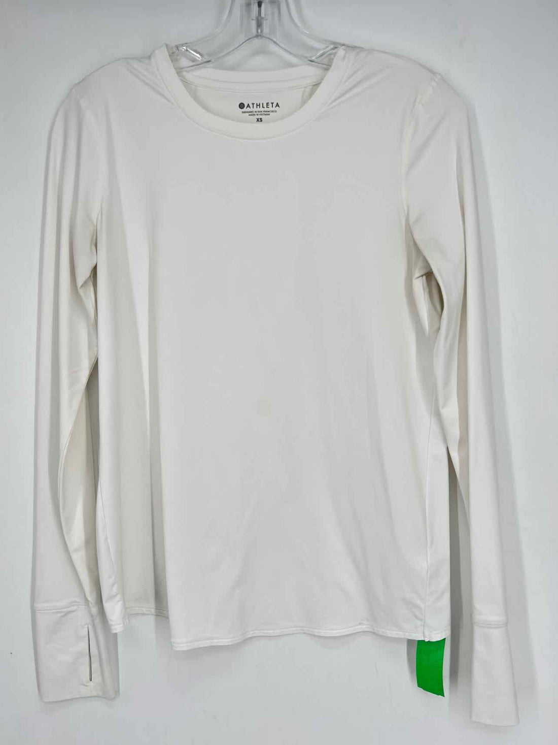 Athleta Size XS White Long Sleeve Active Tops