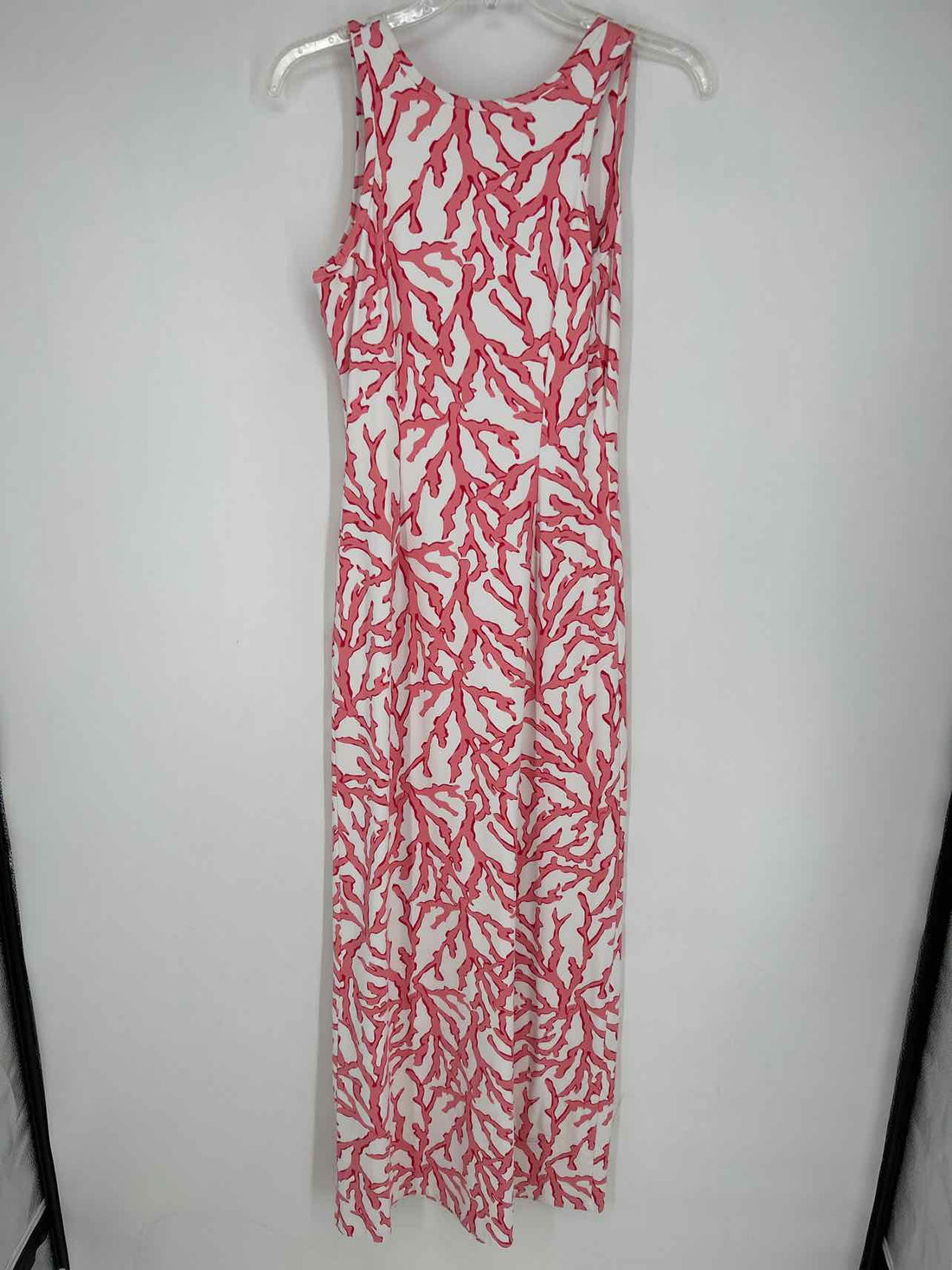 J McLaughlin Size XS White & Pink Sleeveless Maxi