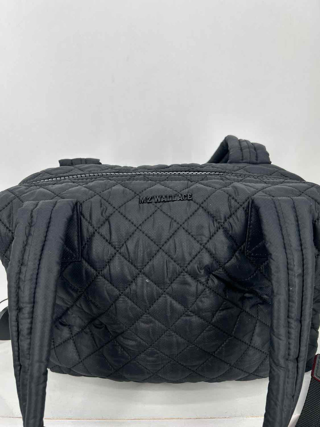 MZ Wallace Black Quilted Nylon Excellent Condition Tote