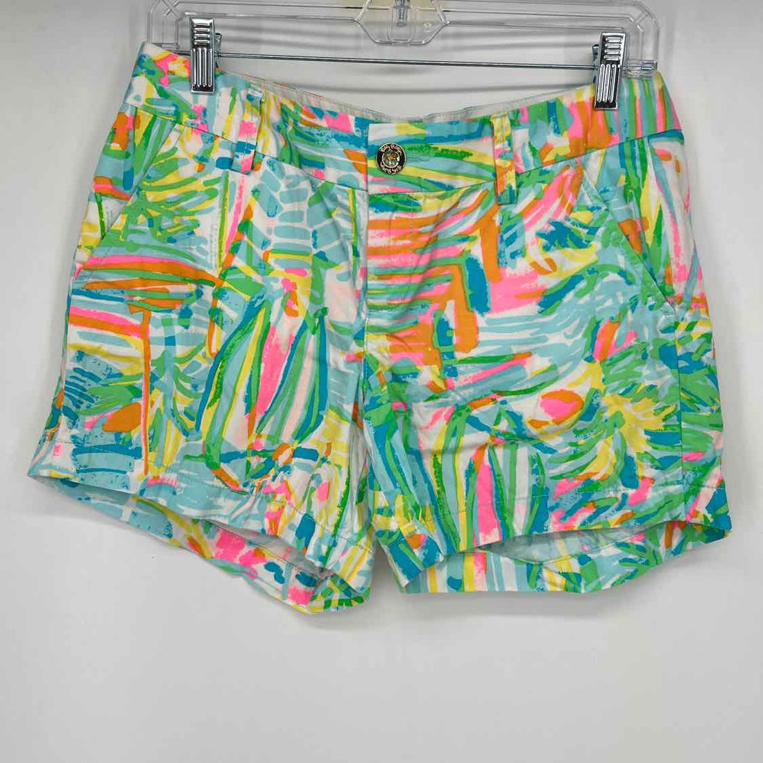 Lilly Pulitzer 4 white light blue green & yellow pri Lilly Pulitzer Shorts