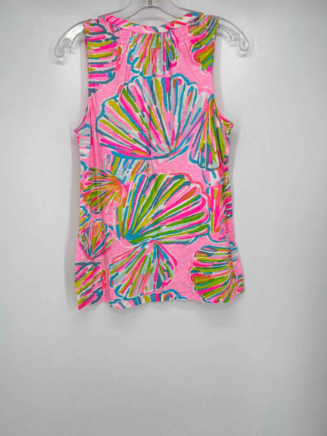 M Neon Pink Print Lilly Pulitzer Sleeveless Top