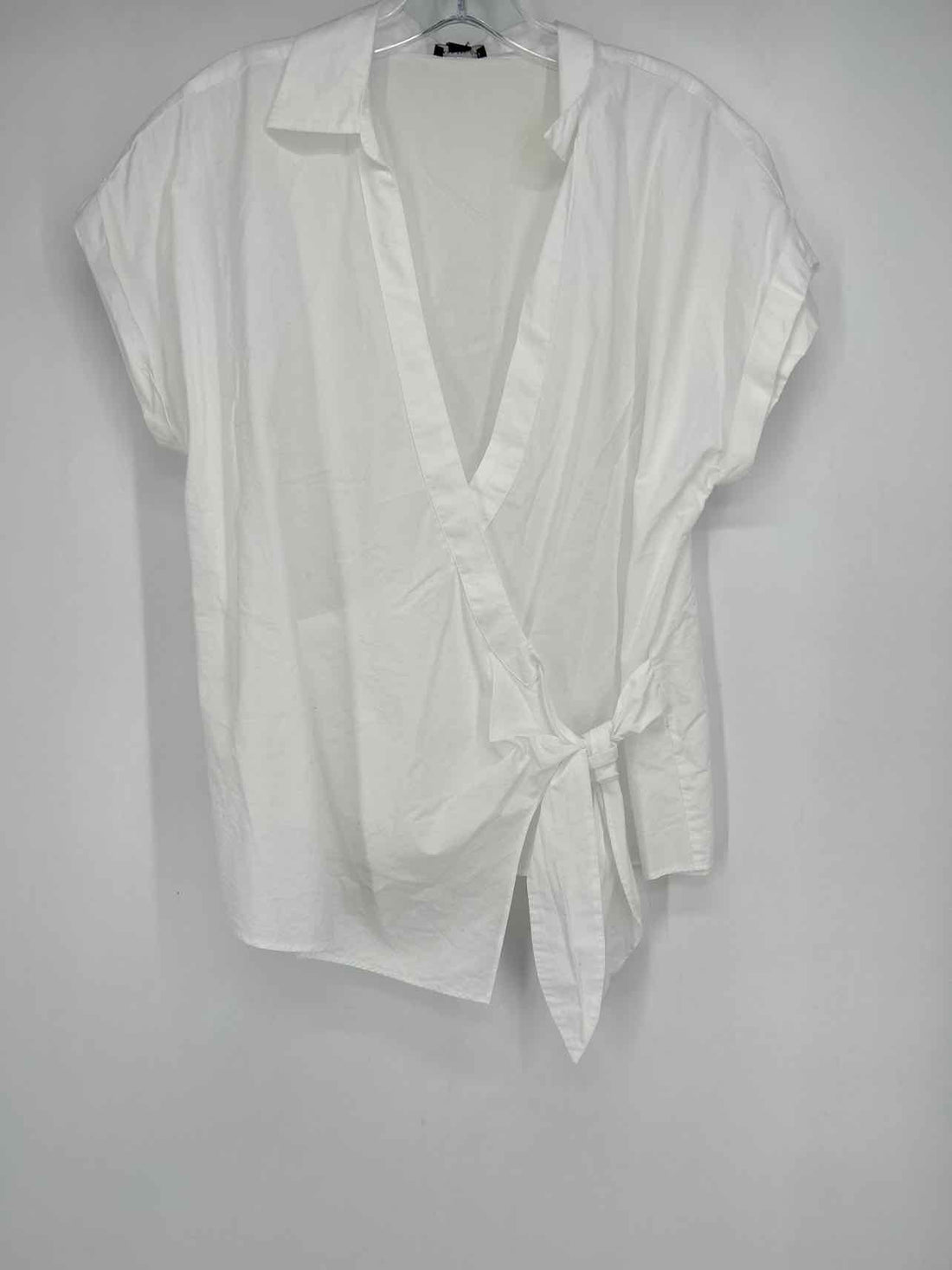 Ann Taylor Size L White Short Sleeve