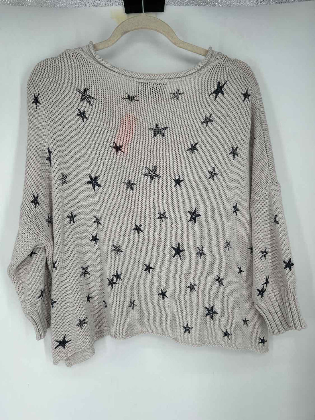 Wooden Ships Size S/M Tan Knit Sweater