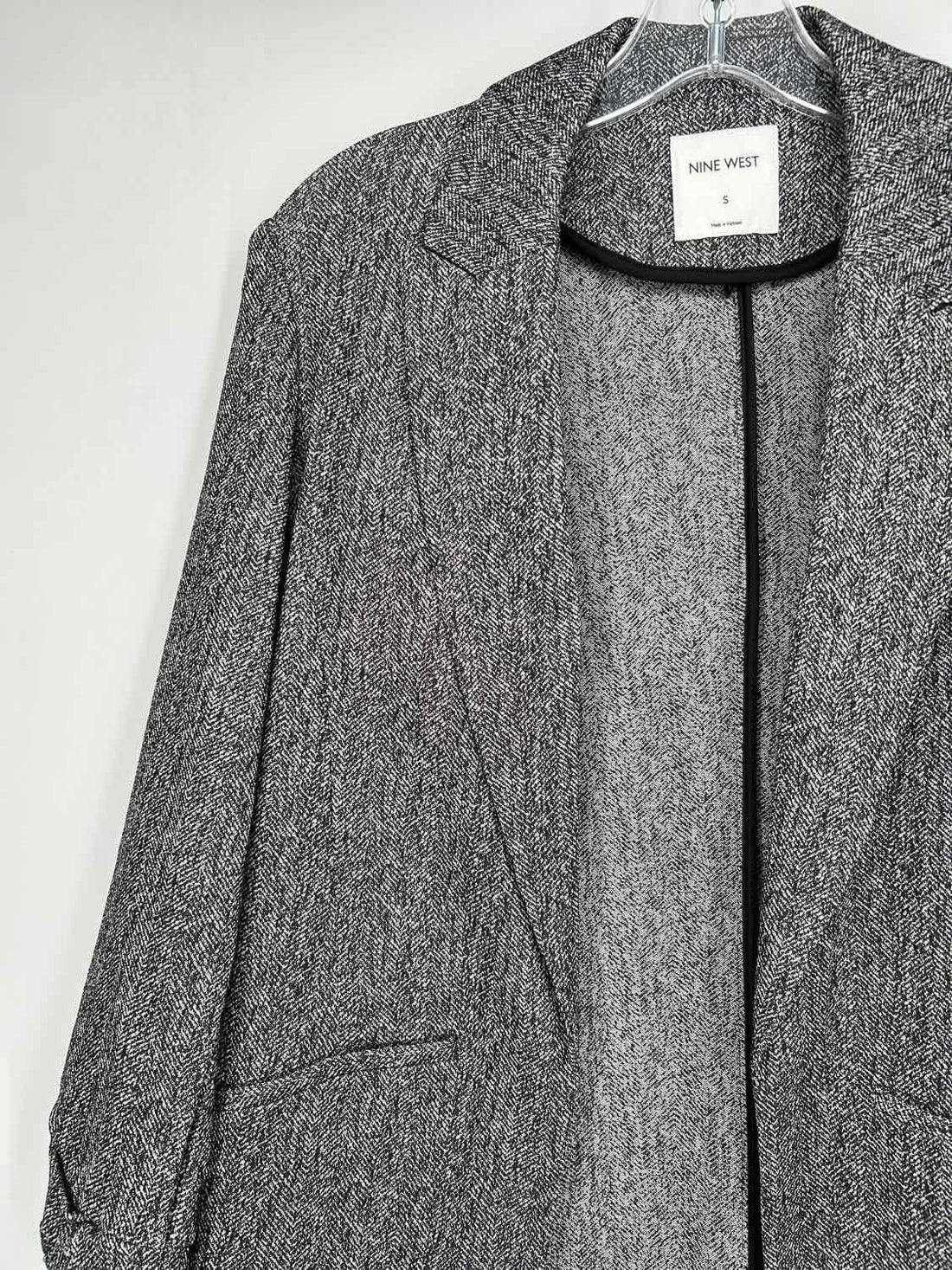 Nine West Size S Black & White Blazer