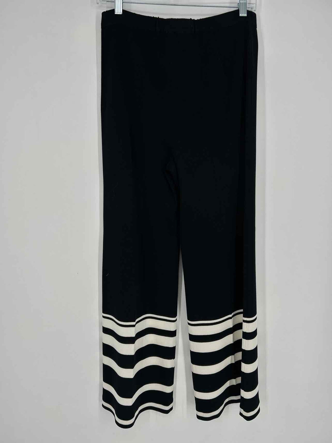 Camille Morgan Size M Black & White Striped Pants