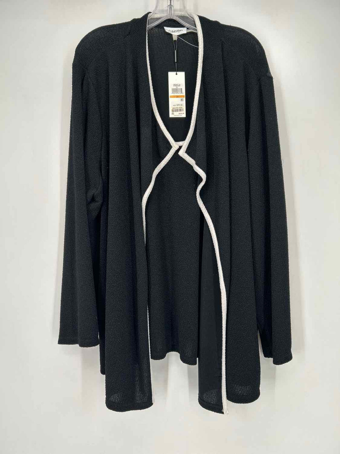 Calvin Klein Size 3X Black with White Trim NWT Top/Blouse