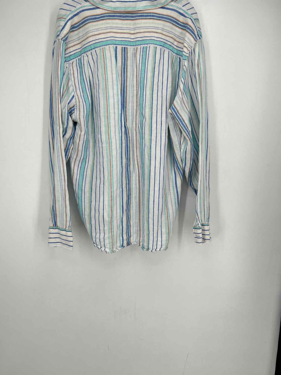 Tommy Bahama Size L White Striped Long Sleeve