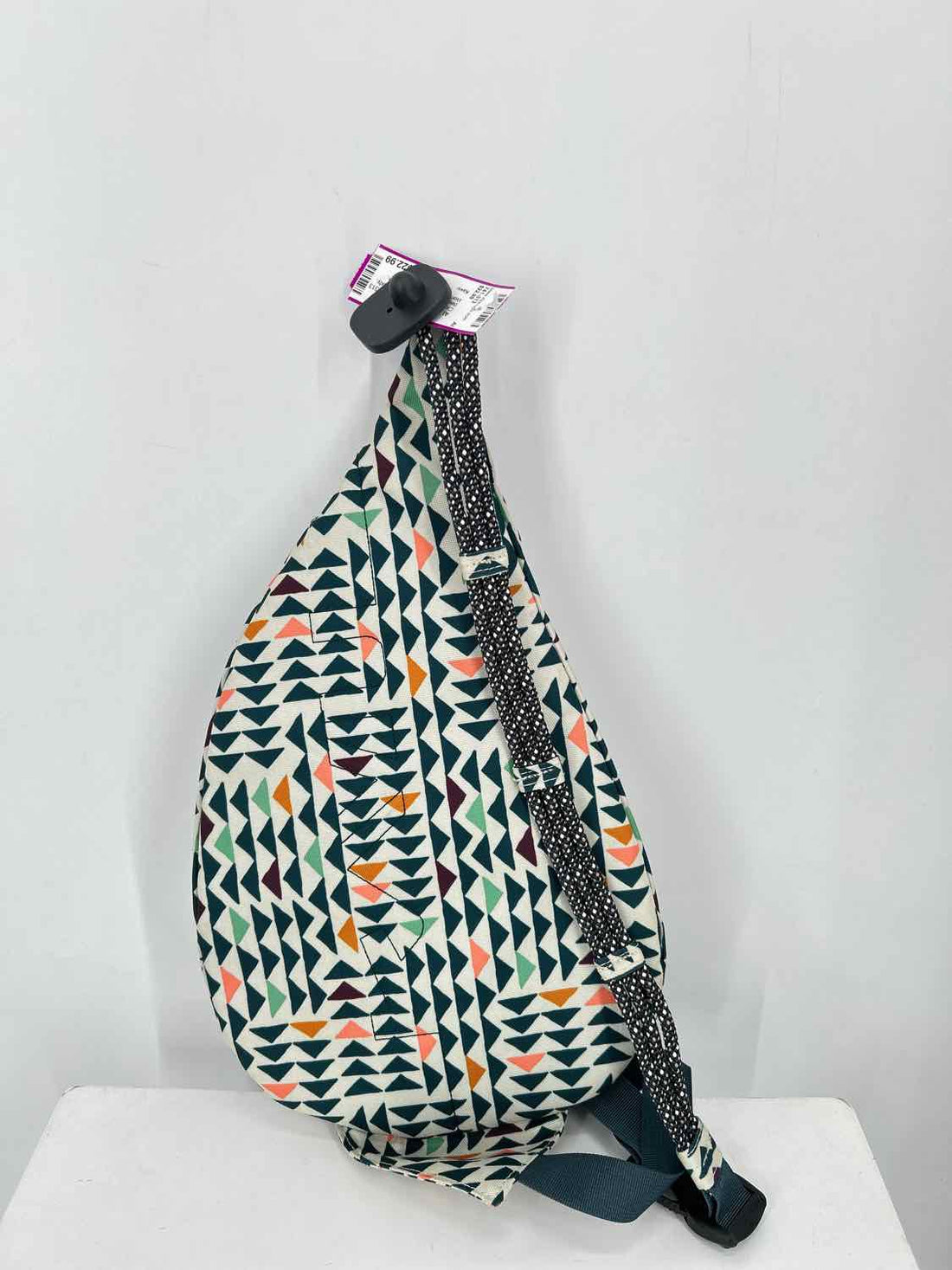 Kavu Beige & green print Canvas Crossbody