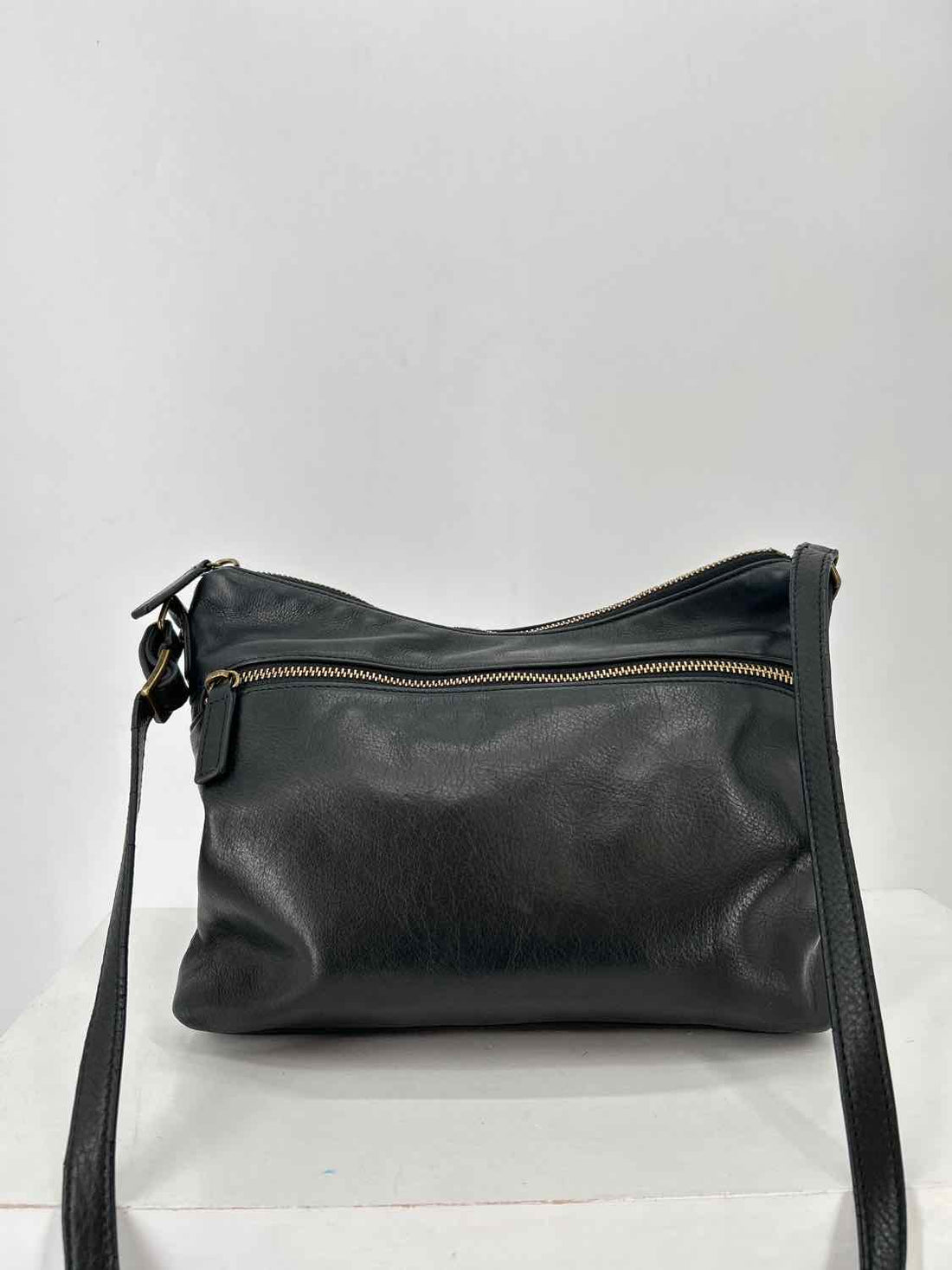 Margot Black Leather Crossbody