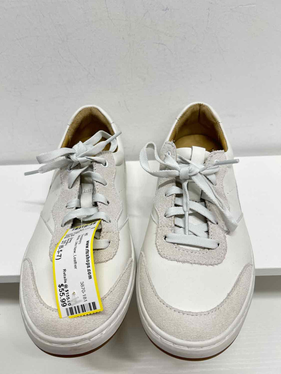 Dansko Women Size 37 (6.5-7) White Like New Leather Sneakers