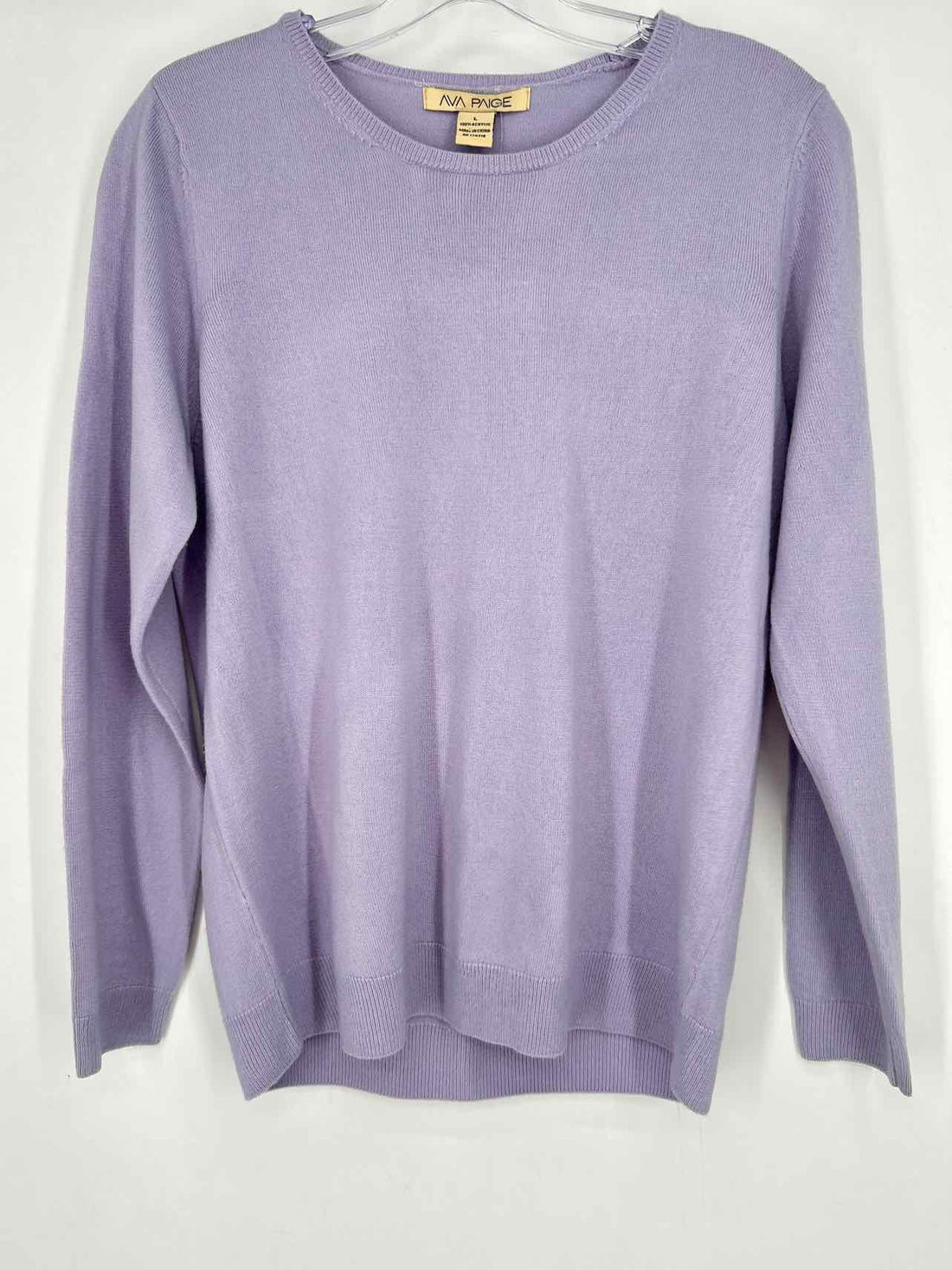 Ava Paige Size L Light Purple Sweater