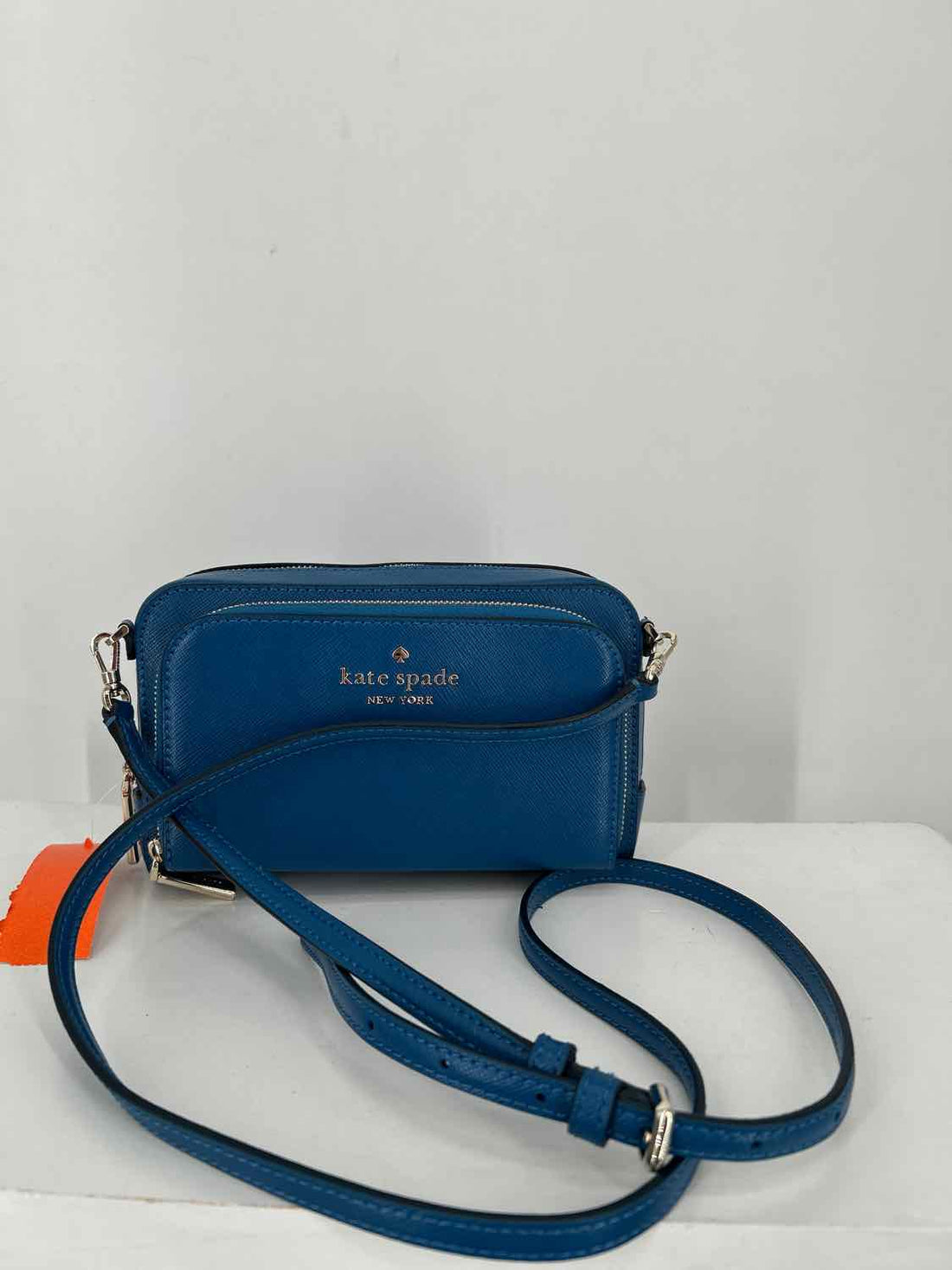 Kate Spade Blue Saffiano Leather Crossbody