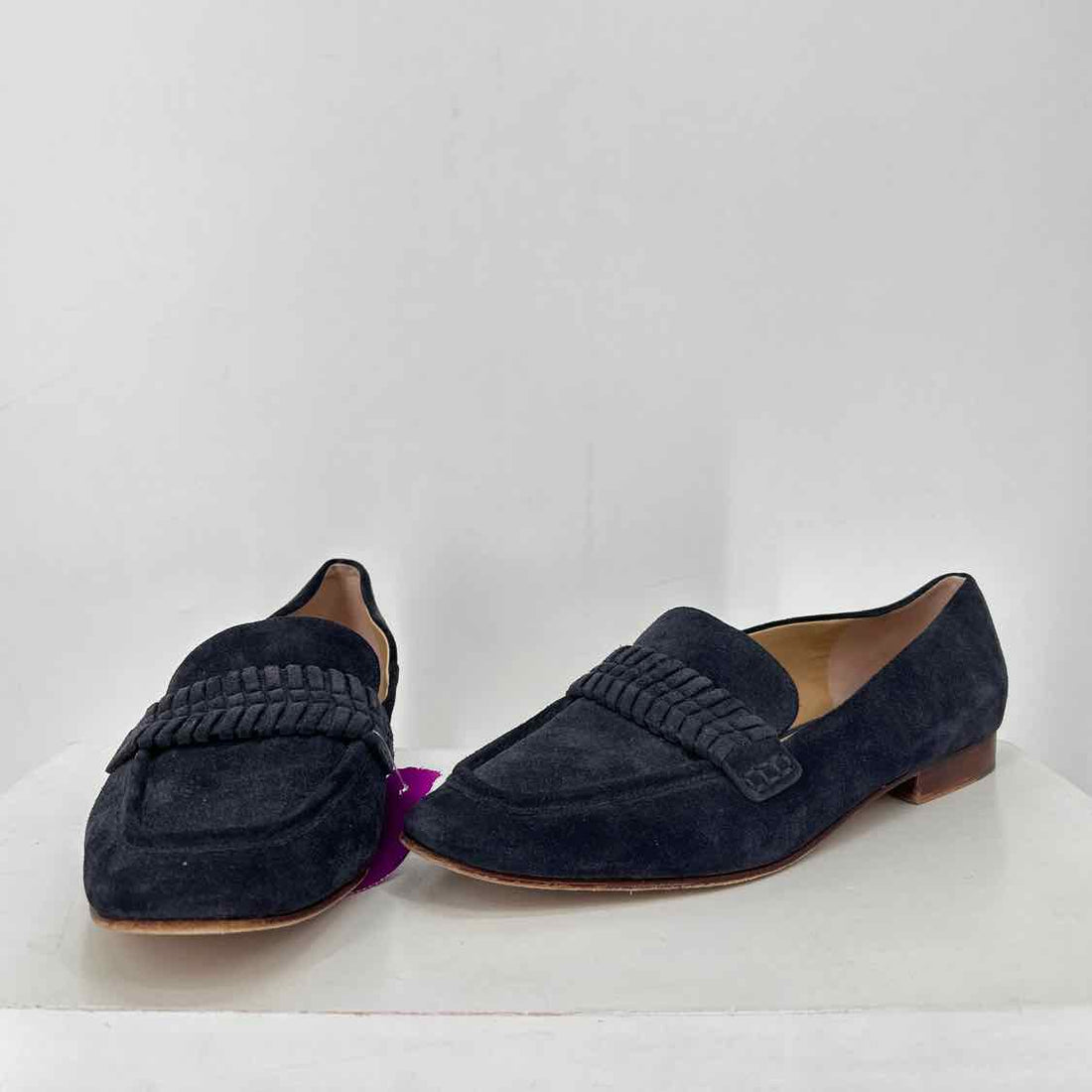 Veronica Beard Women Size 9.5 Navy Pre Owned Suede Loafers