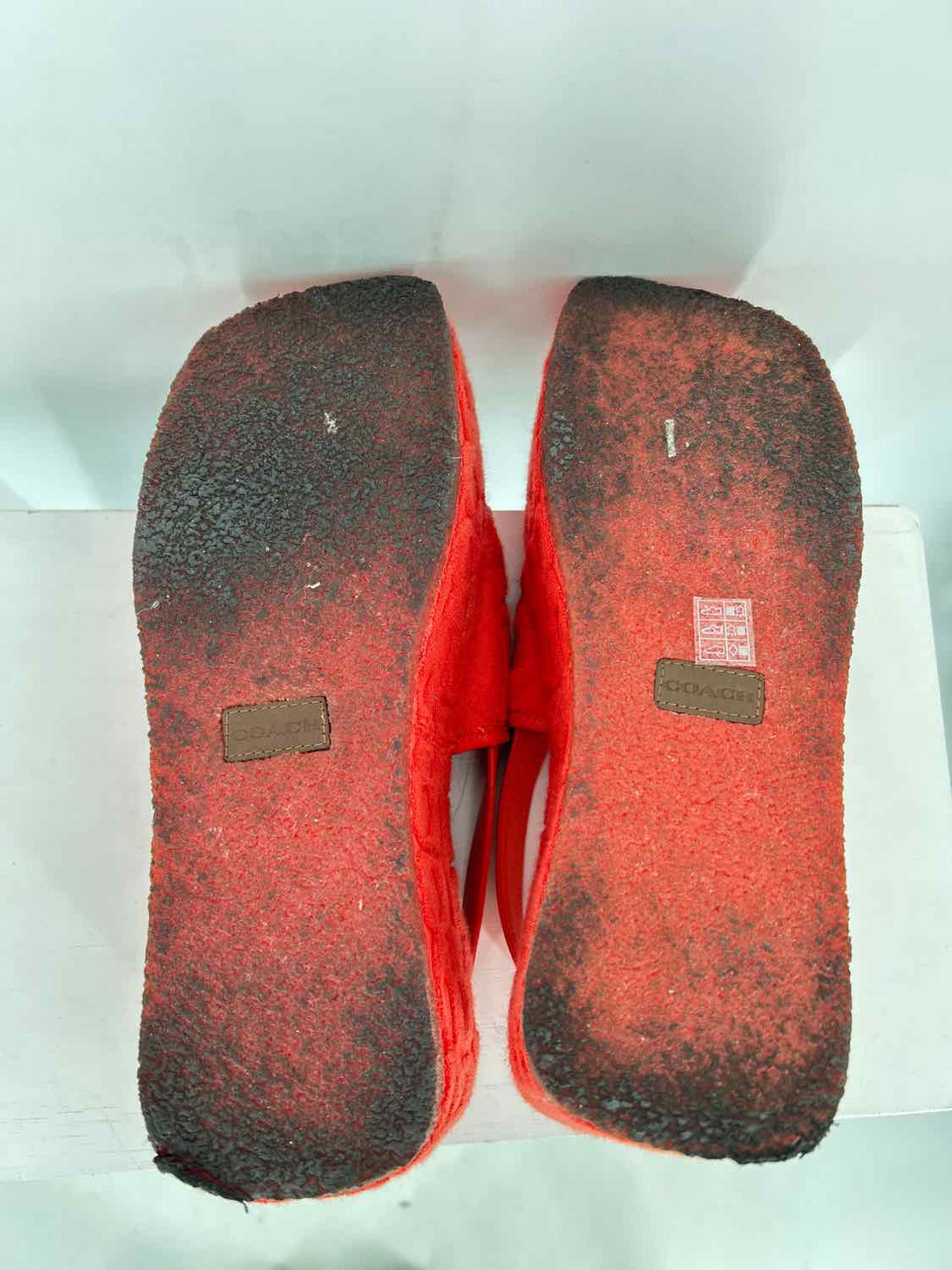 Coach Women Size 7.5 Scarlet Noelle Platform Signature Sandals