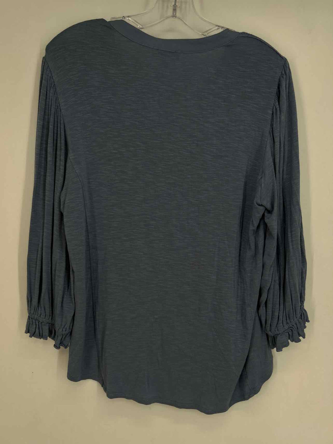Democracy Size L Dusty Blue Embroidered Long Sleeve
