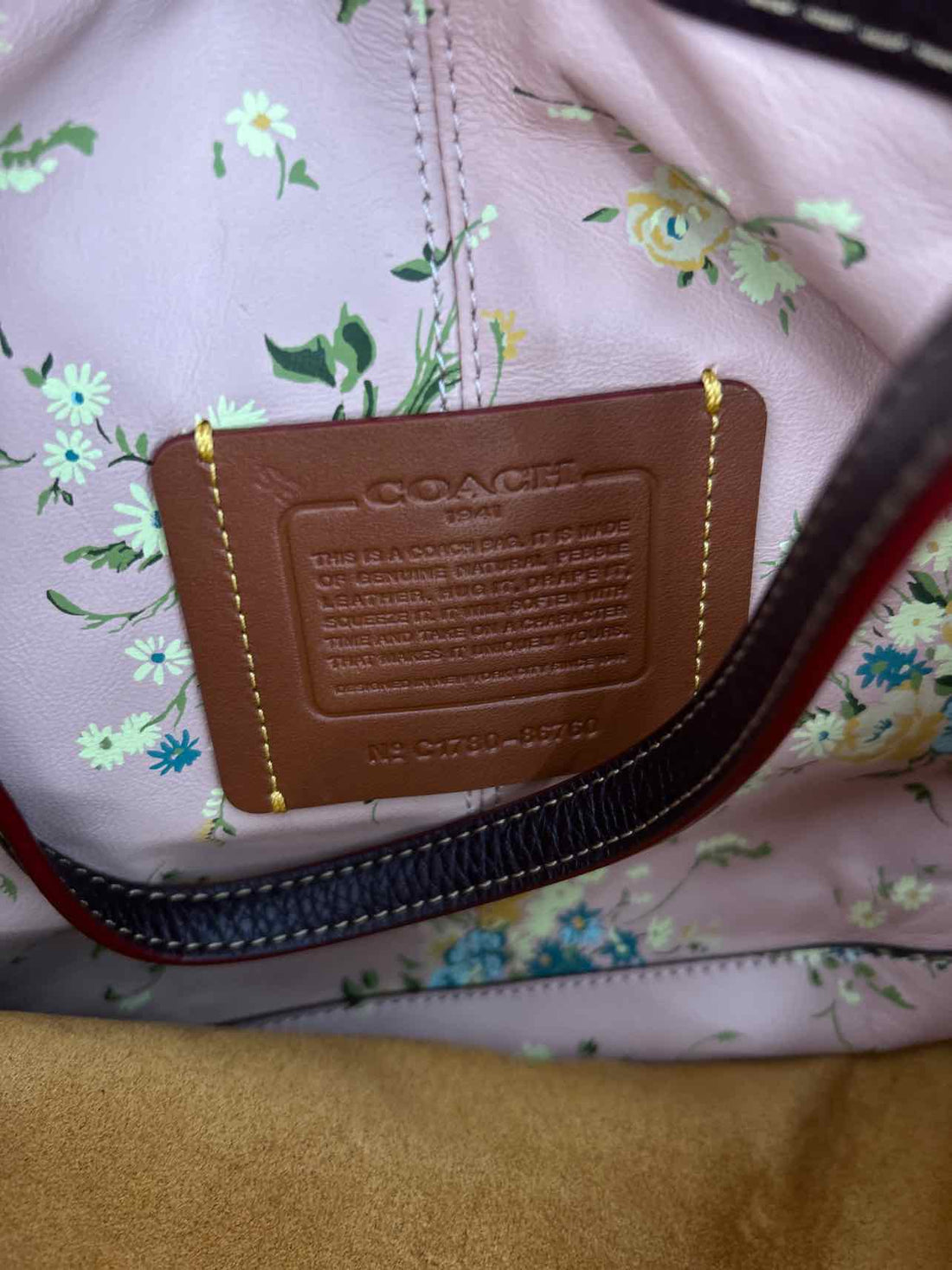 Coach 1941 Off White Pebbled Leather As Is Hobo