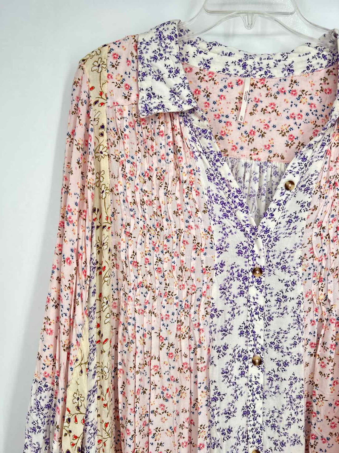 Free People Size XL Pink Floral Dress